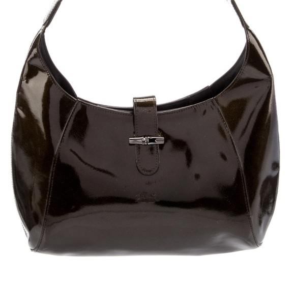 Longchamp Handbags - Longchamp Green Patent Leather Shoulder Bag SOLD OUT ONLINE. Retail $840